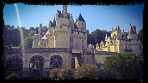 real disney castle in Loire france, overland wild camping