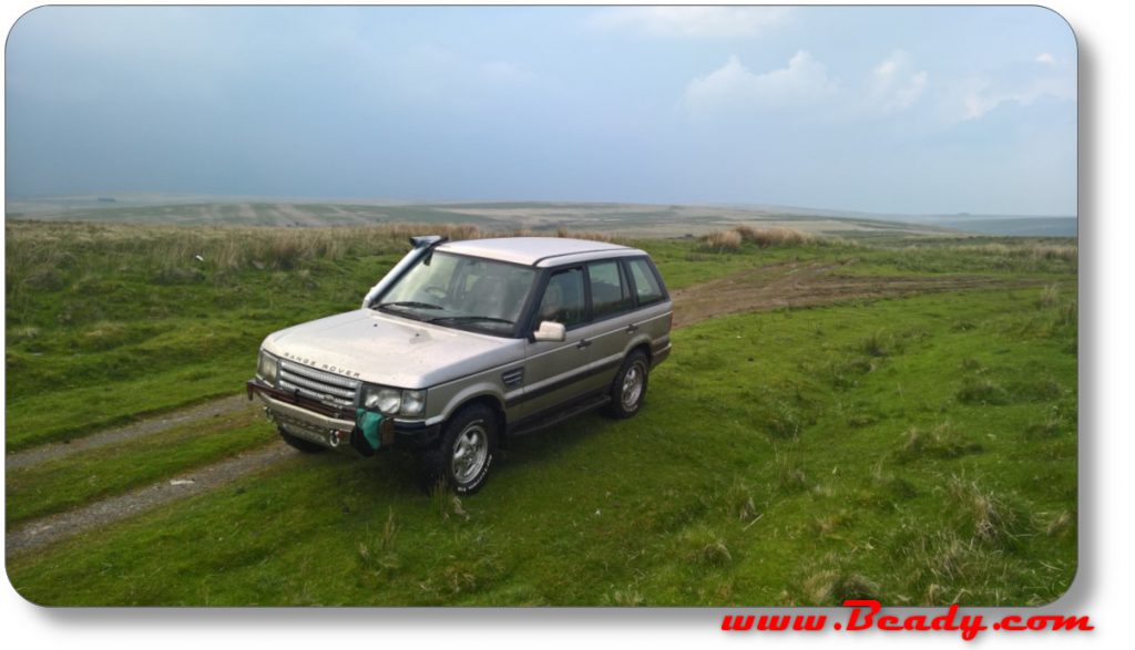 Off roading the P38 in Wales