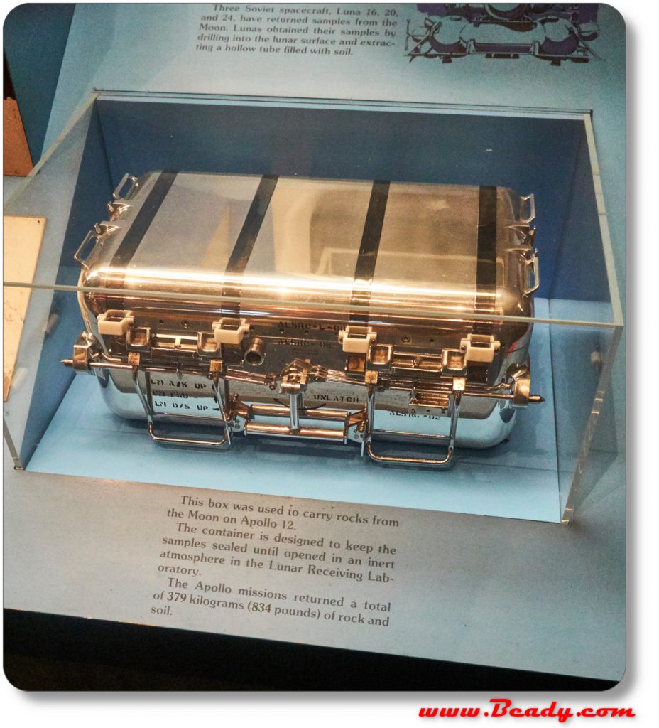 World toughest and most extreme case made by NASA for space mission, on display at the national air and space museum in Washington