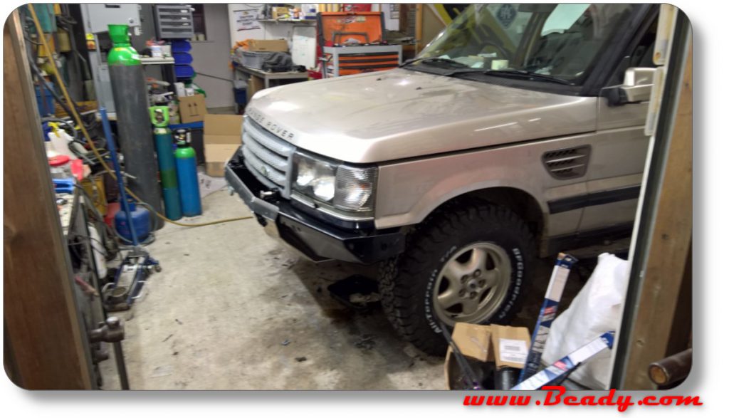 custom front bumper on range rover