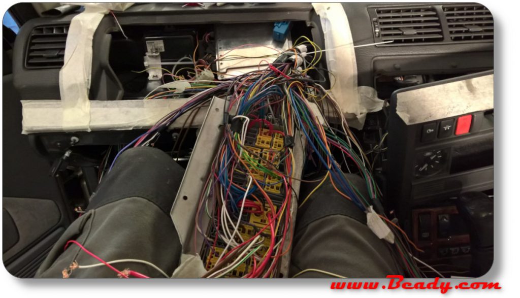 rewiring a range rover with a custom loom