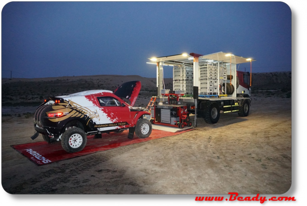 Pharaohs rally team in Umm al quwain desert 2020 testing advanced new race support dakar truck system