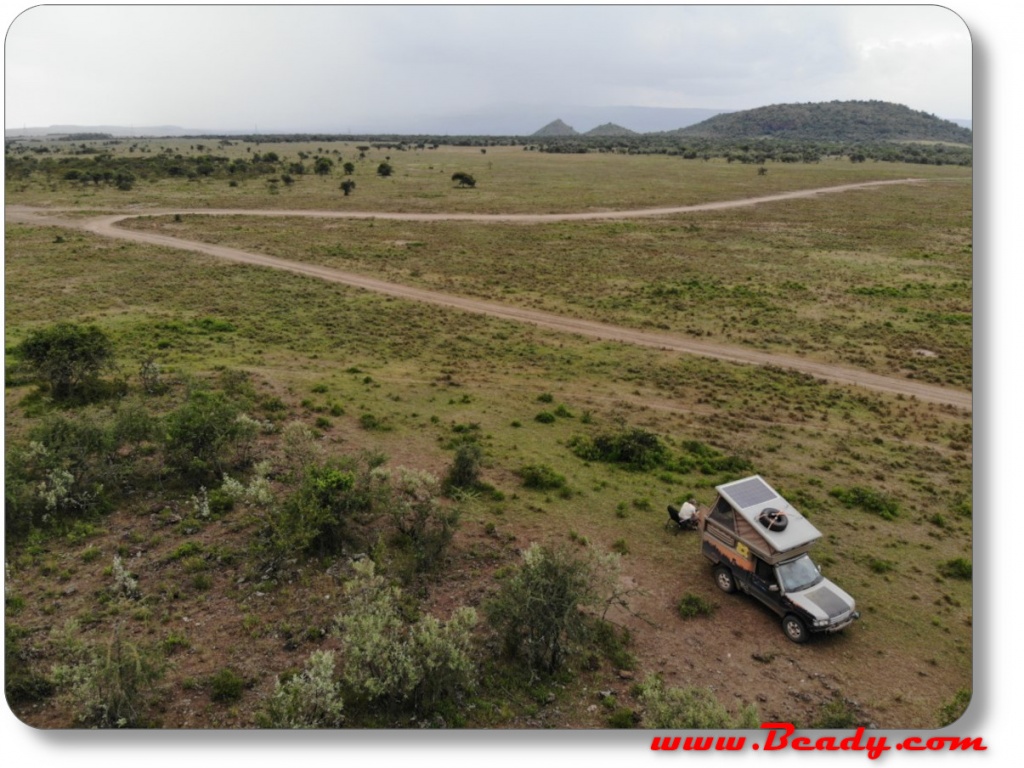 Wild camping in our overland land rover Kenya