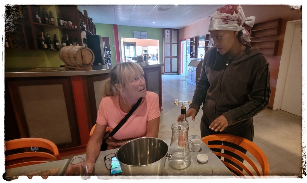 gin tasting in Namibia at the distillery