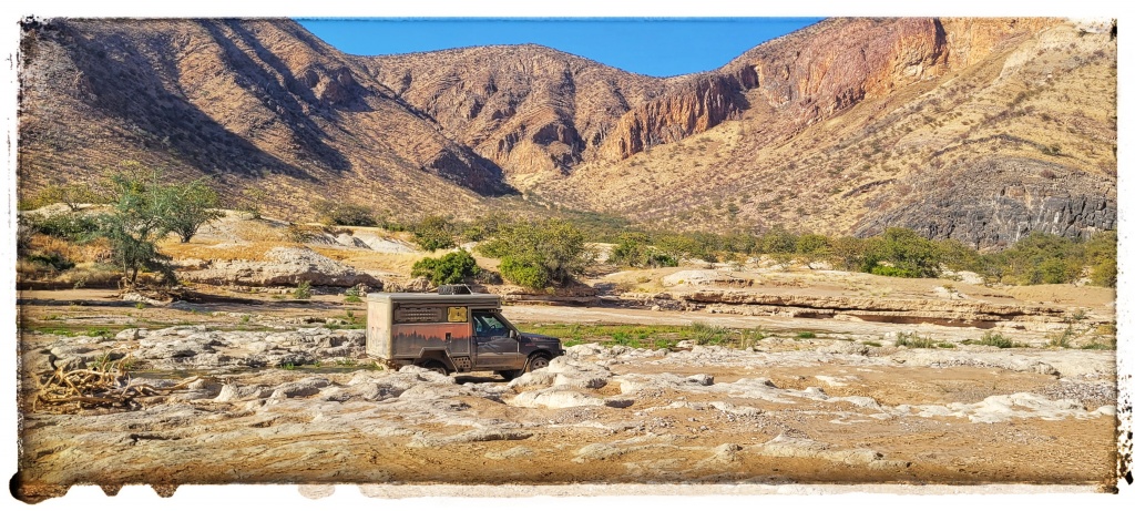 no roads here doesnt bother the range rover overland camper