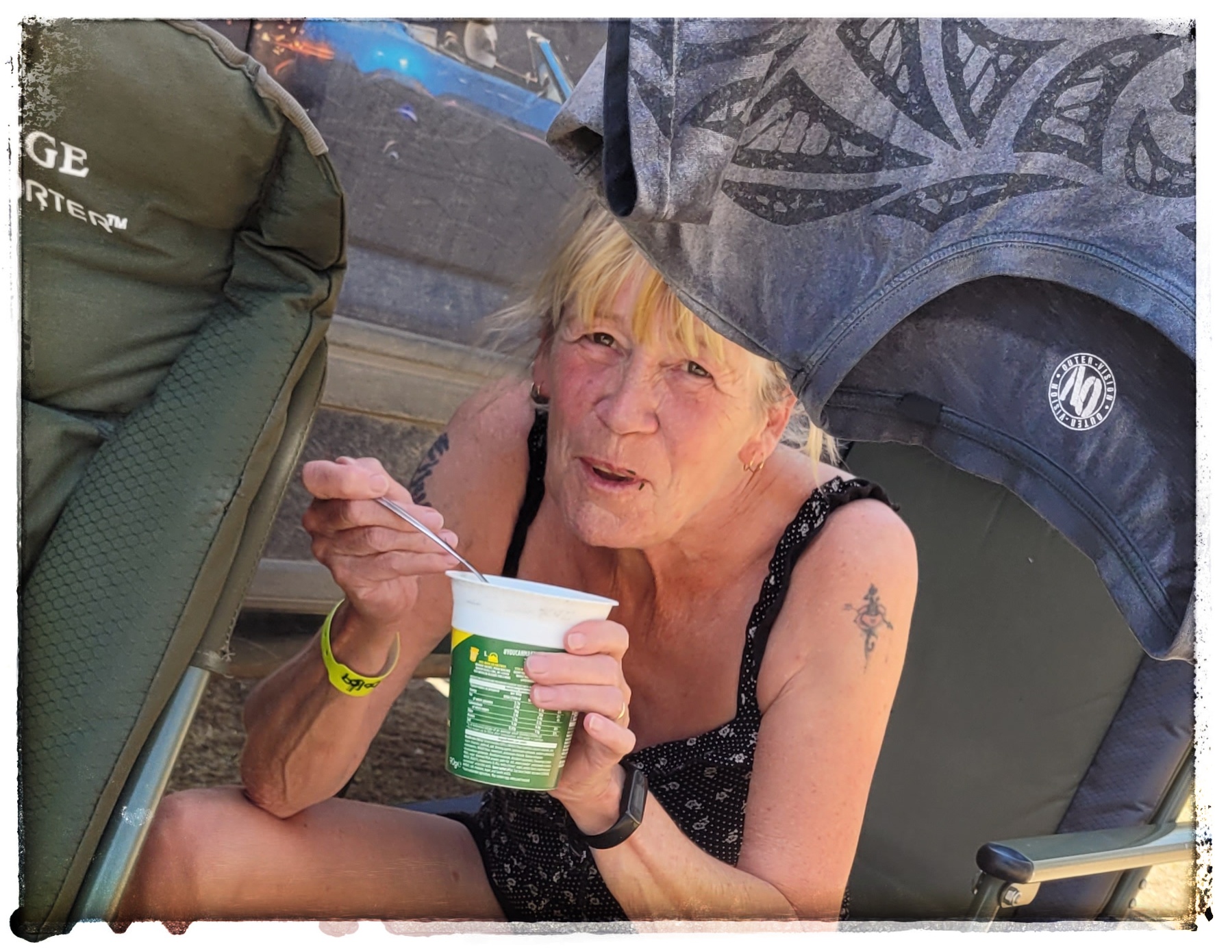 pot noodle when wild comaping in namibian desert