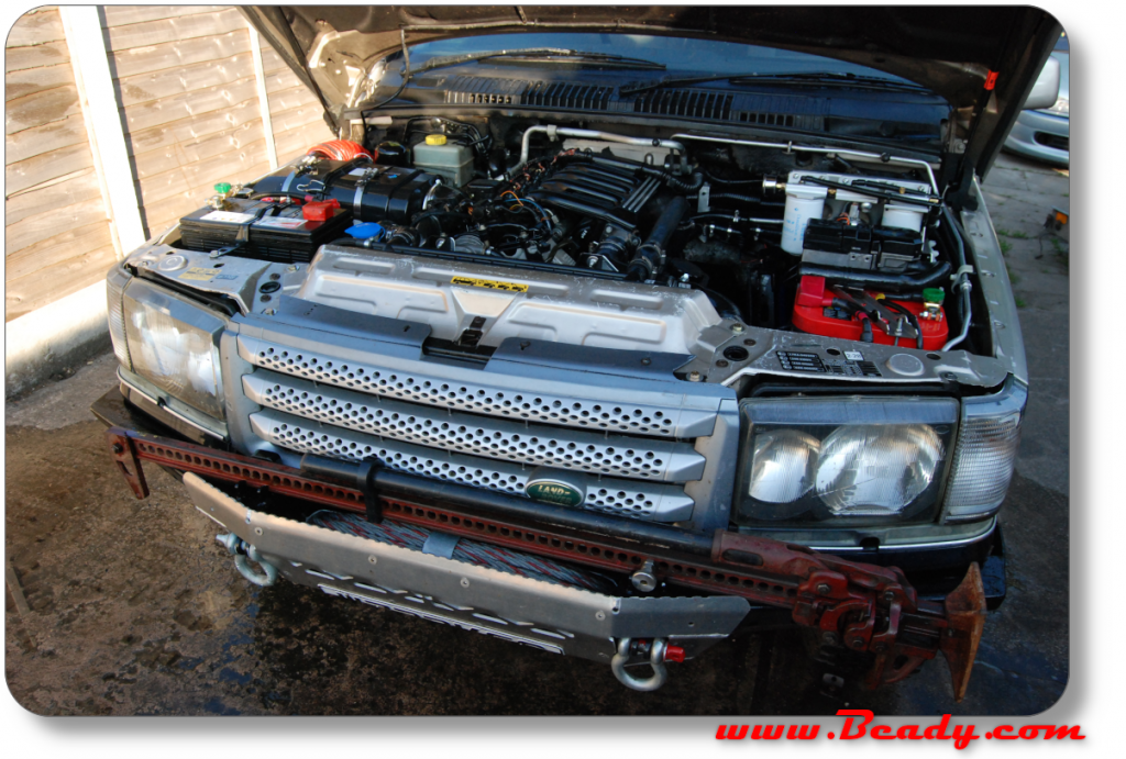 P38 with range rover sport front grill RRS
