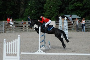 Fairgate Rhys competing at Bishop burton pony summer premier