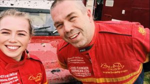 Quick selfie from myself (driver) and my father ( co driver) after finishing the comp safari, it was smiles all around.