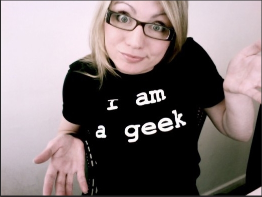 geek girl nerdy GPS
