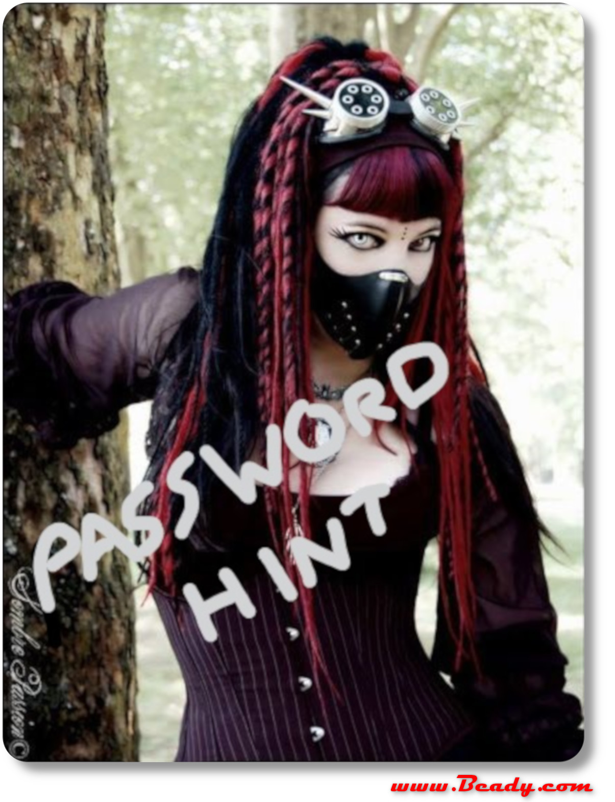 Sexy girl gives password hint to beady eye