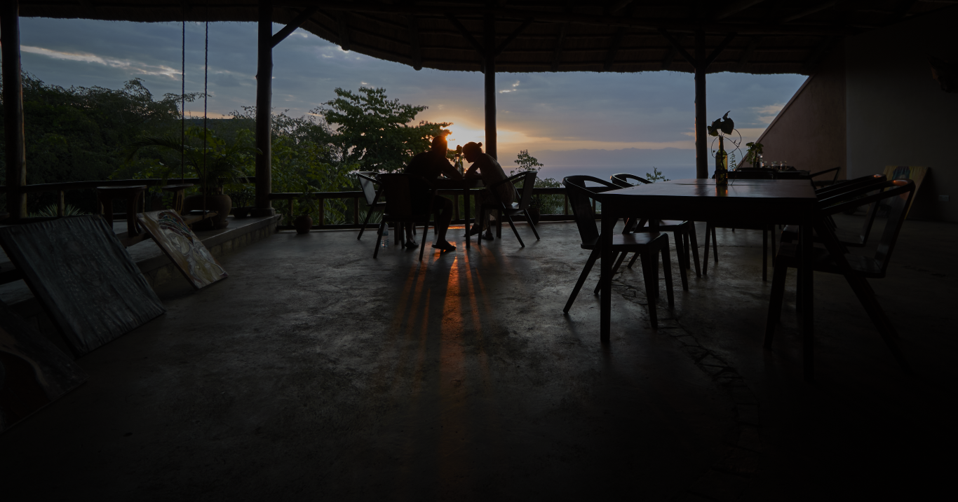 supper at lake Albert