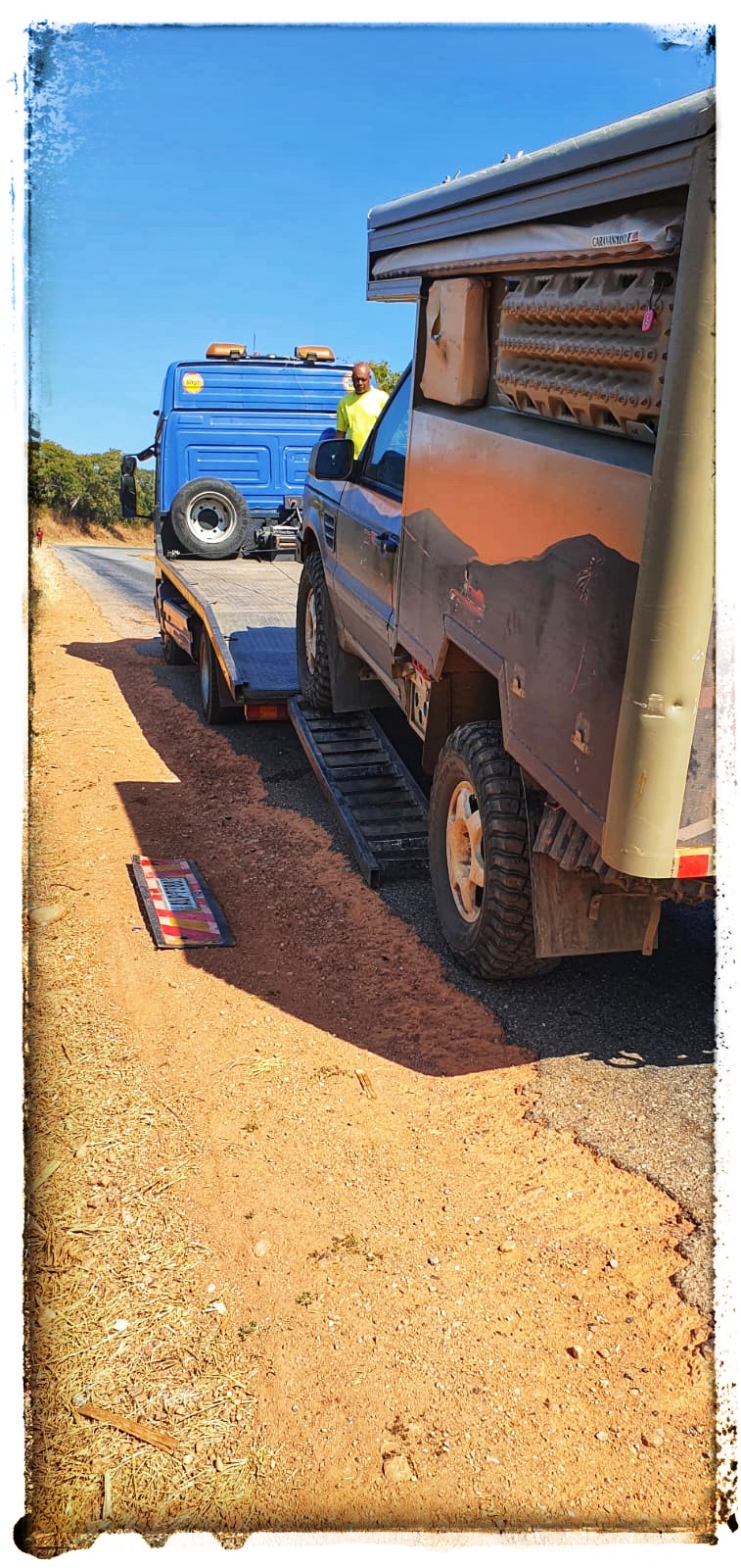 breaking down in a range rover in Africa is great, always an easy fix