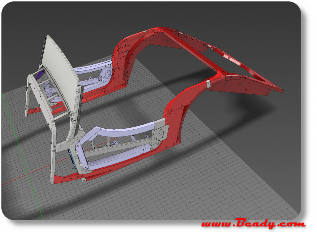 Morgan wood frame 3D scanned