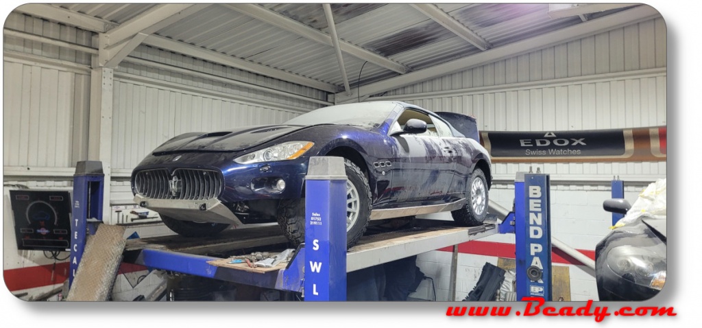 James may's Maserati for the sand job episode taking shape at our workshops