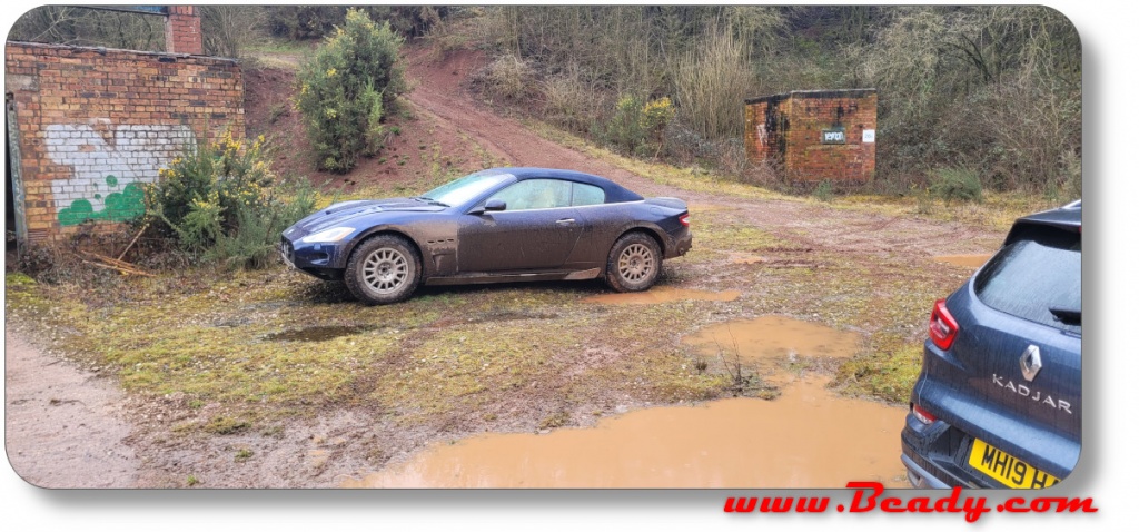 Maserati Grand tour Sand Job car preparation at Military firing range