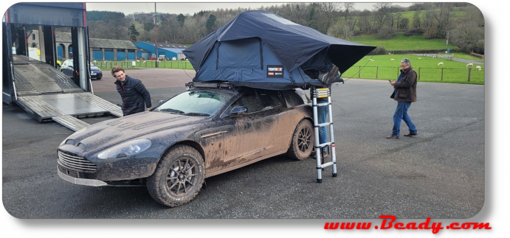 Grand tour Sand Job car testin the Tentbox roof tent