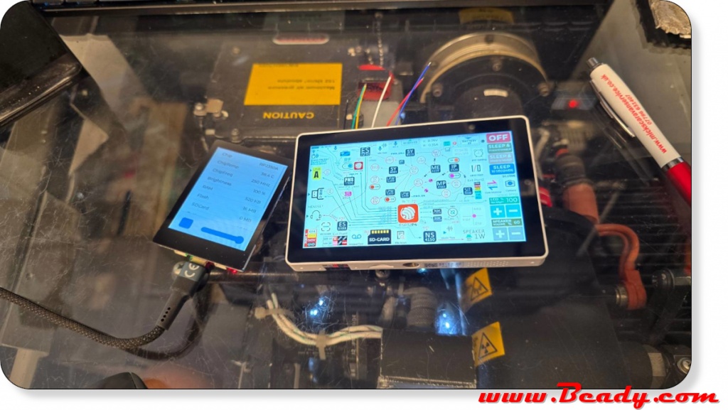 Two touchscreen options for the open-source Range Rover P38 diagnostics kit